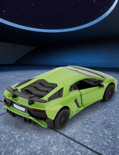 Modelo de Auto Lamborghini LP750-4 SV 1:36 Verde miniatura 2