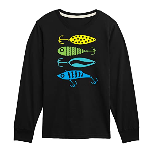 Instant Message - Fishing Lures - Toddler and Youth Long Sleeve Graphic T-Shirt
