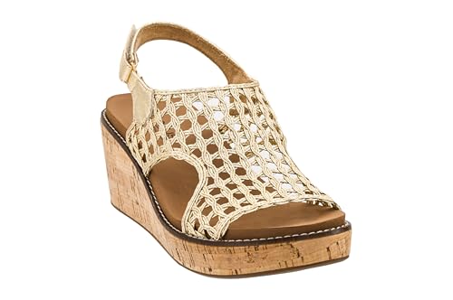 Image of Corkys Footwear Womens Carley Wedges, Featuring Corkys EVA Foam Cushioned Insoles, A 2.5 Inch Heel, Lightweight For All Day Wear, And Hook And Loop Closure