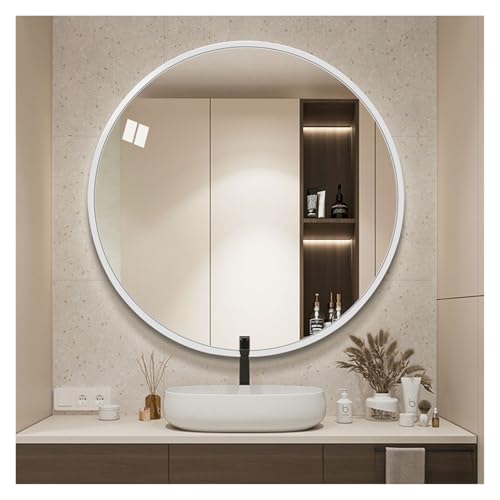 Miroir circulaire moderne gris pour sublimer votre coiffeuse