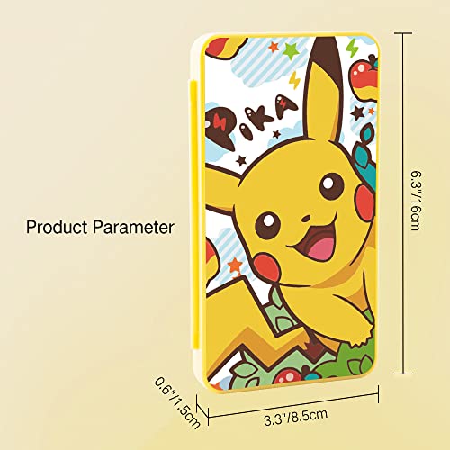 Perfectsight 24 Switch Game Card Case For Nintendo Switch Lite/ Oled, Cute 24 Game Holder Cartridge Case For Game Cards And Sd Cards, Kawaii Portable Compact Storage Case Box, Pika #TOP7