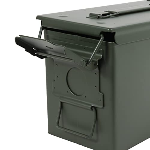 Redneck Convent Ammo Can 50 Cal Solid Steel Military Metal Ammo Box With Airtight Sealed Lid To Protect Ammunition Gear #TOP4