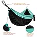 Gold Armour Camping Hammock - XL Double Hammock Portable Hammock Camping Accessories Gear for Outdoor Indoor with Tree Straps, USA Based Brand (Sky Blue and Gray)
