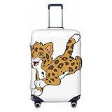 DEHIWI Housse de protection pour valise Jaguar   Élasticité   Durable   Pour 45,7 à 81,3 cm, Noir , 95