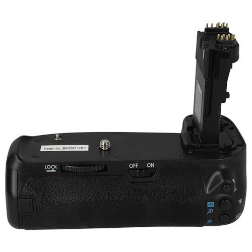 vhbw Empuñadura de batería Compatible con Canon EOS 80D, 90D, 70D cámaras réflex (DSLR), Incl. dial de Control Central - imagen 8