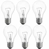 RESISPA 100W Incandescent Light Bulbs,A19 Bulb Dimmable Medium E26 Base Light Bulbs,A19 Incandescent Light Bulb (6)