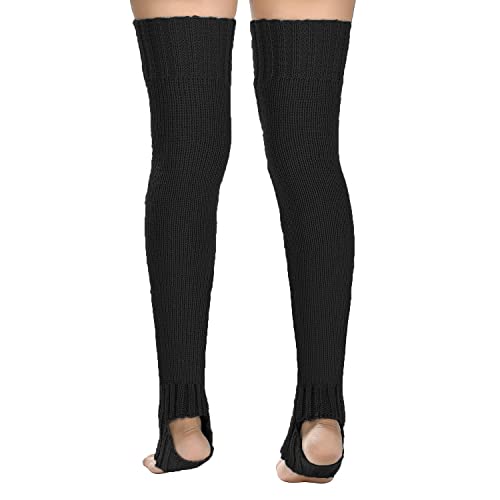 Sherrydc Women's Cable Knit Leg Warmers Thigh High Socks Over Knee High Boot Stockings #TOP3