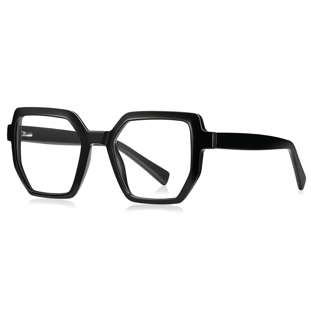 Kachawoo Vintage Brille - Runde Retro Fassung | Klare Gläser | Ohne Stärke | Für Männer & Frauen | Modell 2822105