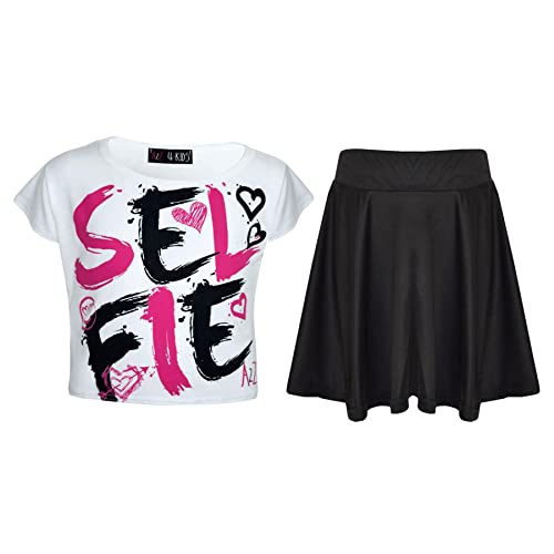 T-shirt crop top fille et legging confortable contre la routine