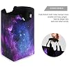 senya Large Laundry Basket Shopping Foldable Clothes Bag Collapsible Fabric Laundry Hamper Folding Washing Bin (Galaxy Nebula Space)