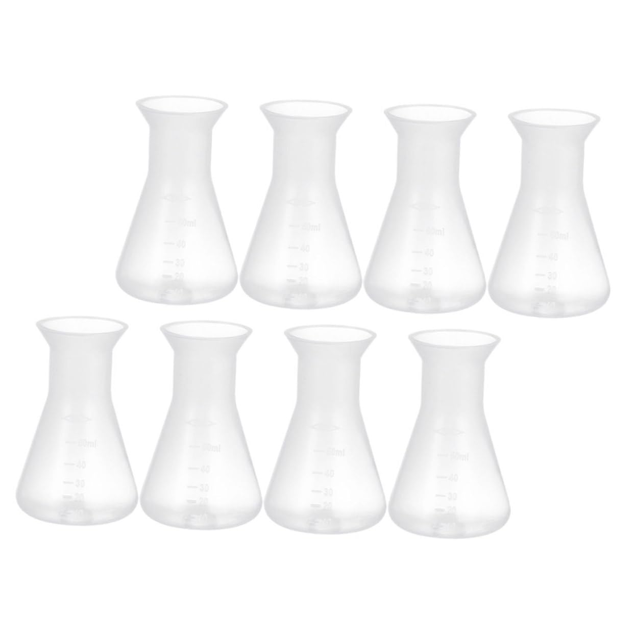 Gatuida 40piezas Frascos Erlenmeyer De Reutilizables Para Laboratorio Diseño De Cuello Estrecho Botellas Científicas Para Experimentos y Preparación De Muestras
