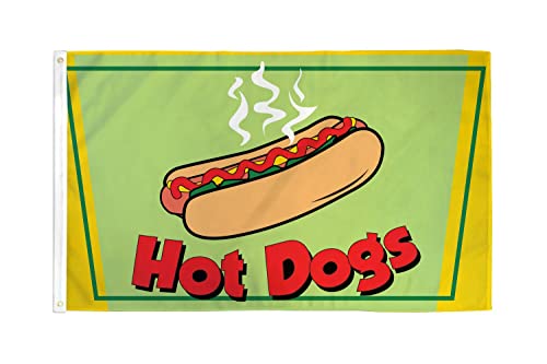 Az Flag Bandiera Hot-Dog 150X90Cm - Bandiera Hot-Dog 90 X 150 Cm