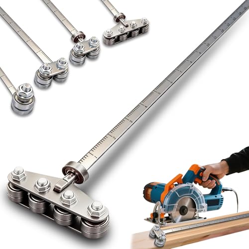 Positioning Calipers for Precise Measurements & Easy Wood Cutting Adjustable Stainless Steel Circular Saw Guide Rail for Circular Saw Furniture Making (extra large)