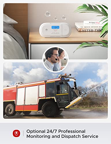 Smart Carbon Monoxide Detector, X-Sense Wi-Fi Co Detector, Real-Time Push Notifications Via X-Sense Home Security App, Replaceable Battery, Optional 24/7 Professional Monitoring Service, Xc04-Wx #TOP3