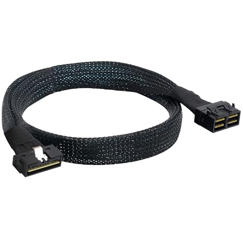 Câble SFF-8654 8i PCIe Slimline SAS 4.0 SFF-8643 pour liaison contrôleur