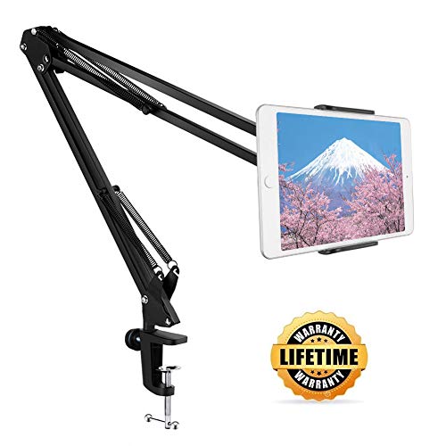 Tablet Arm Mount Stand Holder, Nintendo Switch Stand with Sturdy Aluminum Arm