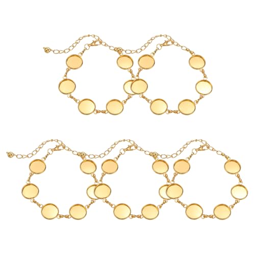 MECCANIXITY �X�`�[���J�{�V�����u�����N�g���C�u���X���b�g�A12mm���߉\�ȃx�[���Z�b�e�B���O�u���X���b�g�o���O���`�F�[��5�� DIY�W���G���[����A�N�Z�T���[�p �S�[���h