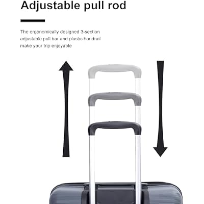 Travelhouse Hardshell Luggage Set,3 Piece Hardside Suitcases Set with Double Spinner Wheel,Lightweight PP Travel Carry-on luggage set with TSA lock