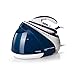 Produktbild Ariete 6413, Bügeleisen mit Heizkessel, abnehmbarer und nachfüllbarer Edelstahltank, Druck 7 bar, Dampfstoß 600 g, kontinuierlich 140 g/min, 2400 Watt, Eisenblock, Weiß und Blau