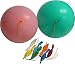 Jtshy Punch Balloons with Rubber Band Handles Assorted Colors - Large Neon Toys Fun Punching Balloons (18 Inch, 24 Pcs)
