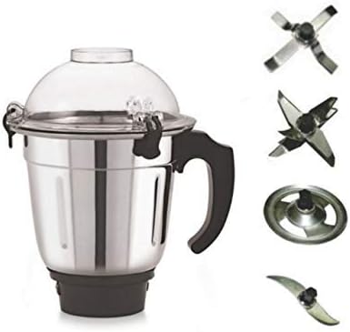COOKWELL Multipurpose Mixer Grinder Jar with 4 Changeable Blades