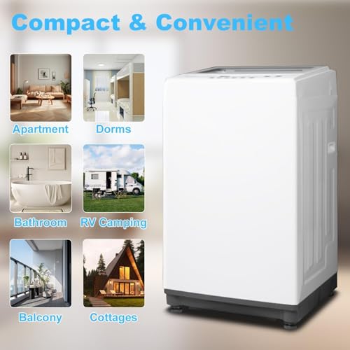 Image of Pro+ 1.8 Cu.Ft Top Load Washer | 6 Auto Programs Quiet Motor | UL Certified Portable Washing Machine Compact Laundry for Small Apartments, Dorms, RVs