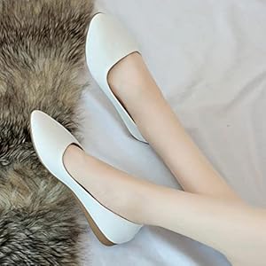 Lente vrouwen flats slip op platte schoenen ballet flats witte trouwschoenen puntige neus comfortabele schoenen…
