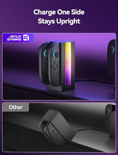 JSAUX EnergyFlow JoyCon Charging Dock for Switch 2, 4-Port - image 6
