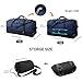Bagenerous 110L/140L Expandable Soft-Sided Foldable Duffle Bag with 2 Rubber Wheels,Packable 32” Rolling Carry-On with Multi-Pockets & Compartments,Navy Blue