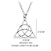 Silver Celtic Knot Triquetra Pendant Necklace // Alternative // Pagan // Charmed