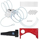 A1FISHER Luminous Crab Snare Crabbing Kit for Dungeness, Rock, Blue Crab(1 Crab Trap+ 1 Gauge+1 Single-Finger Cast Glove+ 3 Replacement Loops with Crimps+3 Weighted Blocks with Cable Ties)