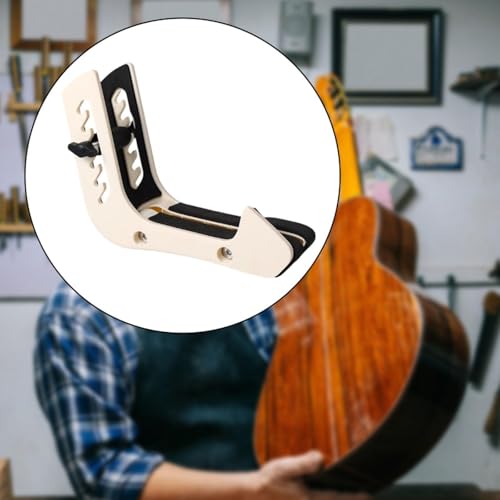 Support pour guitare électrique Colcolo blanc avec fixations robustes - 7