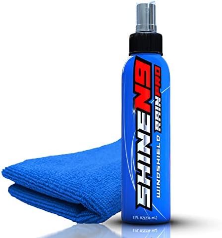 ShineN9 RainPro Windshield Treatment– Premium Car Windshield Treatment with 300gsm Microfiber Cloth – No-Smearing or Rainbow Marks – Long-Lasting Glass Treatment for Up to 6 Months