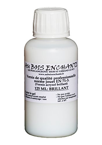 Vernis Norme Jouet 125 ML Brillant en 71-3 pour Bois (Vernis acrysol Brillant) Cover
