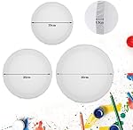 6 Pack Toile étirée, Peinture Panneau de toile Rond Toile Blank Conseils, Cadre de toile vierge Set pour acrylique, huile, Gouache, Tempera Paints (8"/10"/12", blanc)