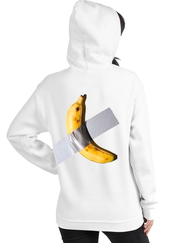 Image of VLAM Banana Printed Full Sleeve Unisex Hoodie | Trendy Back Print Anime Hoodie