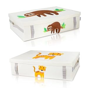 Grinsezwerge 2er-Set Spielzeugkiste Tiermotive