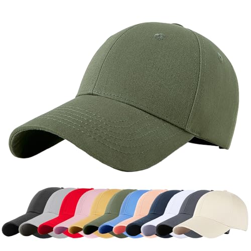 Enwokran Gorra De Béisbol, Unisex Clásico Algodón Gorra El Sol Moda Gorra Running Hombre Mujer Ajustable Sombrero Verano Gorra Beisbol Ejercito Verde Enwokran Gorra De Béisbol, Unisex Clásico Algodón Gorra El Sol Moda Gorra Running Hombre Mujer Ajustable Sombrero Verano Gorra Beisbol Ejercito Verde