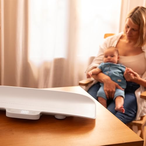 Cecotec Pèse bébés Nana BabyCare SmartWeight. Écran LED, Surface 60x25 cm, Capacité 50 G à 40 Kg, Fonction Tare, Fonction Hold, Mètre Ruban Inclus, Arrêt Automatique – vue 8