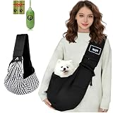 Mochila Porta Perros Transpirable Manos Libres hasta 7.5kg - Correa Acolchada Ajustable con Cinturón de Seguridad, Bolsa...
