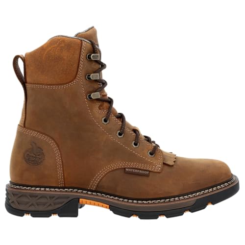 Georgia Boot Carbo-Tec FLX Waterproof Lacer Work Boot, Brown, Size 7.5(M)