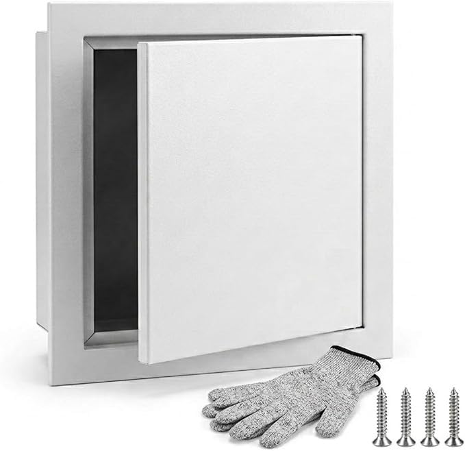 Trampilla de inspección magnética 300x450mm blanca para paredes
