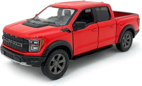 KiNSMART - 2022 Ford F-150 Raptor 5 1:46 Scale Die Cast Model Toy Truck (Red)