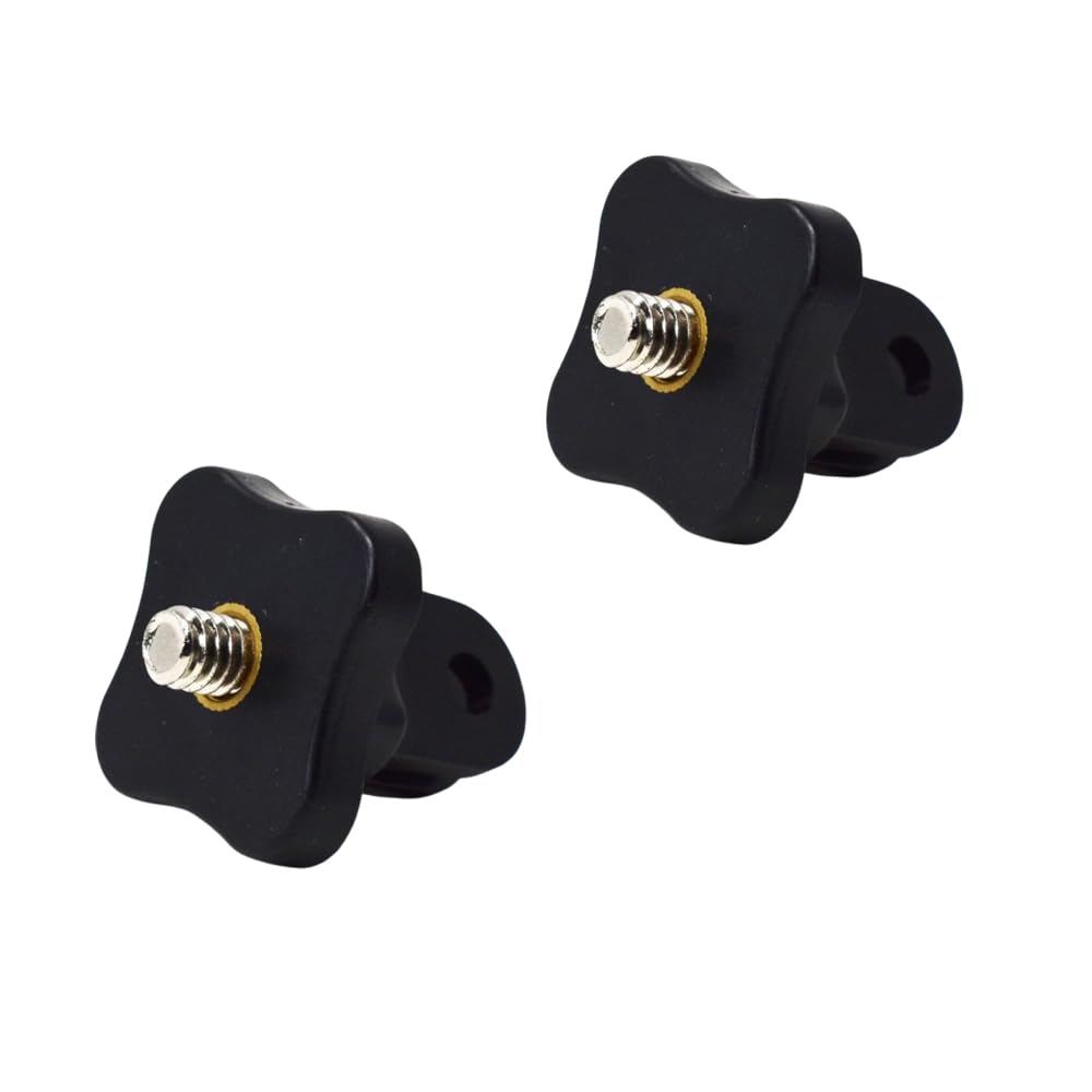 Action Pro Plastic Tripod Adapter with Standard 1/4 Inch Thread, Compatible with GoPro 13/12/11/10/9/8/7/6/5/4/3+/3, Xiaomi Yi, SJCAM & Other Action Cameras (Pack of 2)