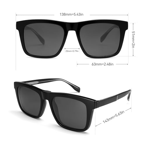 DG498-2025 Men and women anti-blue light glasses magnetic square polarized sunglasses UV400 protection fashion sun glasses3