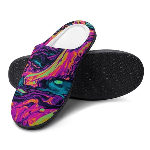 House Living Room Slippers - Memory Foam Slippers Rubber Sole Slippers3