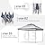 GDY 11x11 Pop Up Canopy Tent, Outdoor Canopy with Netting, Outdoor Gazebo for Backyard, Tent with Handbag, Blue.