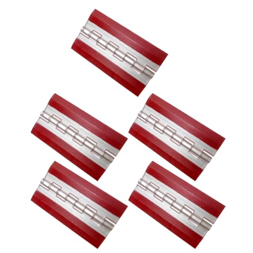 Healeved Bisagras Acrílicas Transparentes Autoadhesivas 5 Piezas 75X45 MM Mini Bisagras Plegables para Cajas de Cartón Resistentes y Silenciosas para Bricolaje