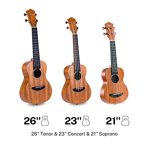 Donner Ukulélé Concert Débutant Ukulélé Kit 23 Pouces Enfant Adulte en Acajou avec Médiators Accordeur Sangle, Anglais… - Les Beatles, Paul McCartney, John Lennon, RIngo Starr, George Harrison Donner Ukulélé Concert Débutant Ukulélé Kit 23 Pouces Enfant Adulte en Acajou avec Médiators Accordeur Sangle, Anglais… – Image 7