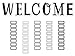Teacher Created Resources Black and White Welcome Bulletin Board (TCR6805)